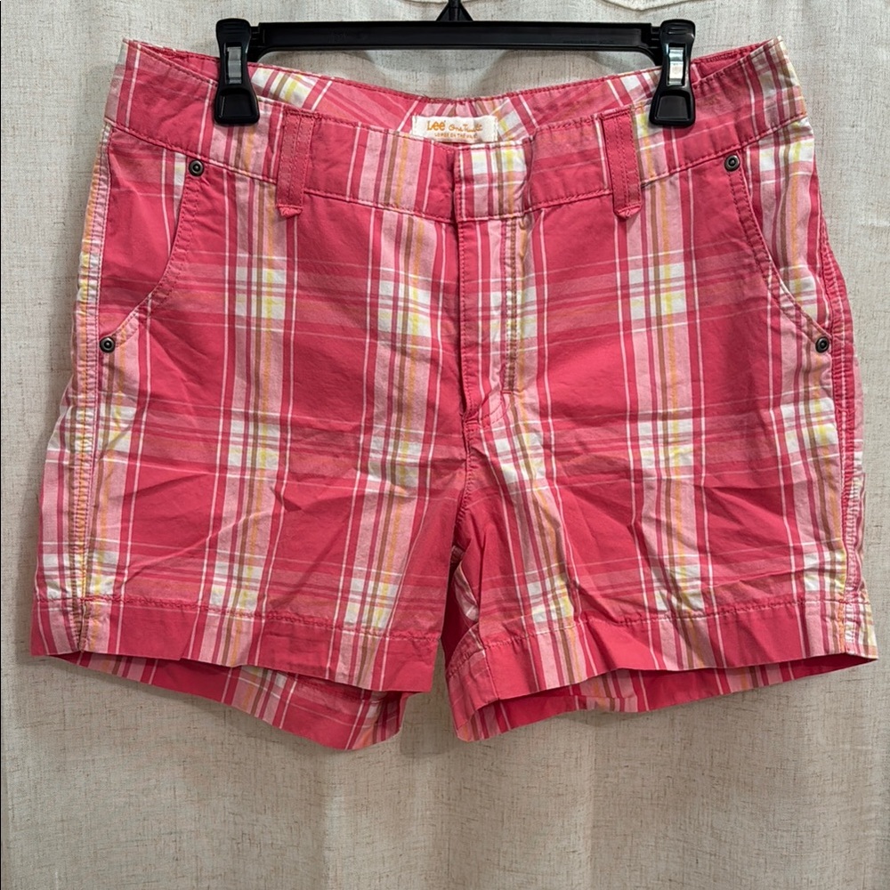 Women’s Shorts Pink Plaid